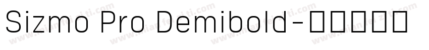 Sizmo Pro Demibold字体转换